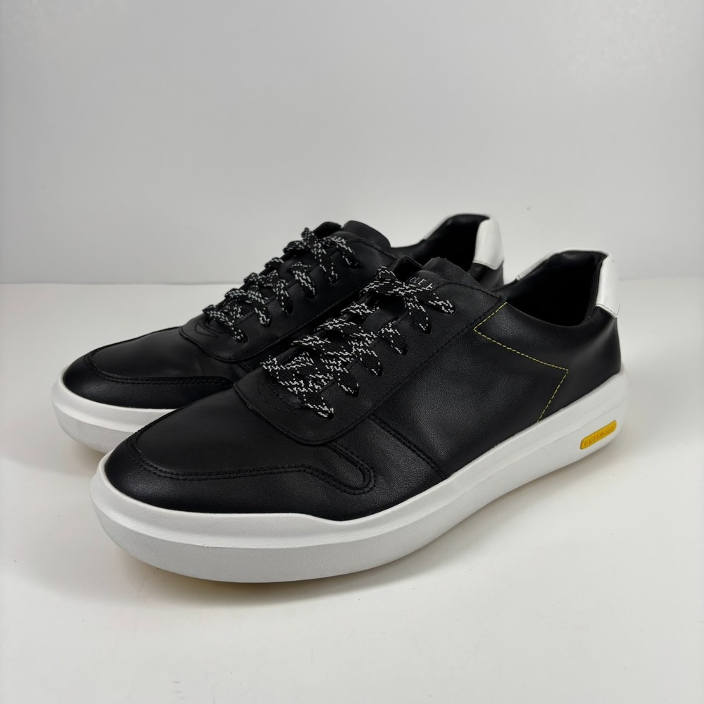 Cole Haan GrandPrø AM Women's US 10 Caviar Black Leather Waterproof Golf Sneaker